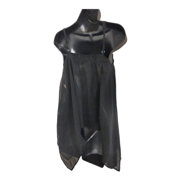 Steve Madden sheer asymmetrical hem‎ spaghetti strap flowy top size small new - Picture 7 of 13